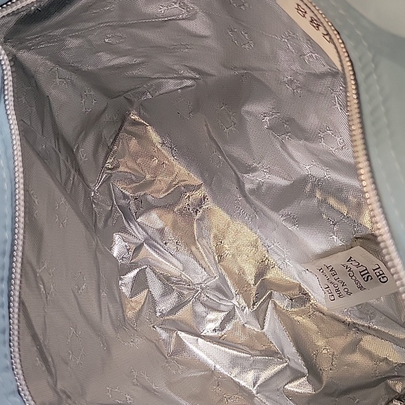 NWOT NANETTE LEPORE quilted light blue insulated lunch tote - Picture 7 of 9